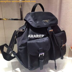 Replica Prada Medium Nylon Backpack 1BZ811 Navy 2