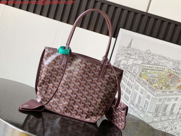 Replica Goyard ANJOUSMINCG07TY07P Anjou Mini Bag Wine Red 5