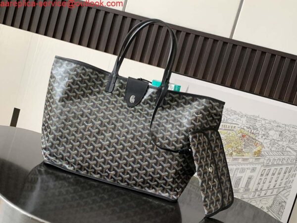 Replica Goyard ANJOUSPMLCG03TY01P Anjou PM Bag Black 3