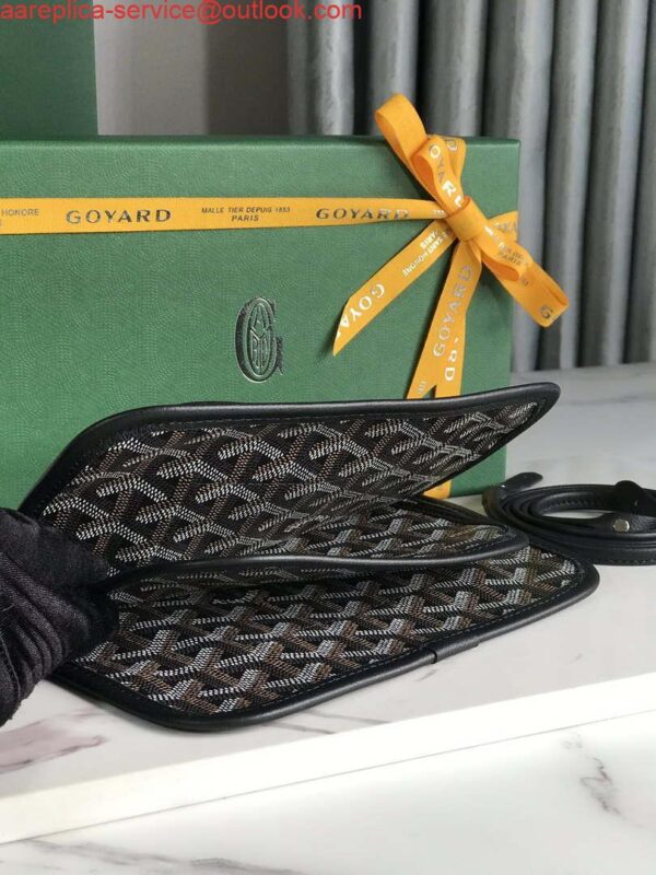 Replica Goyard PLUMETPMLTY50CL50P Portefeuille Plumet Pocket Wallet Black 10