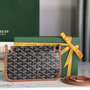 Replica Goyard PLUMETPMLTY50CL50P Portefeuille Plumet Pocket Wallet Black& Brown 2