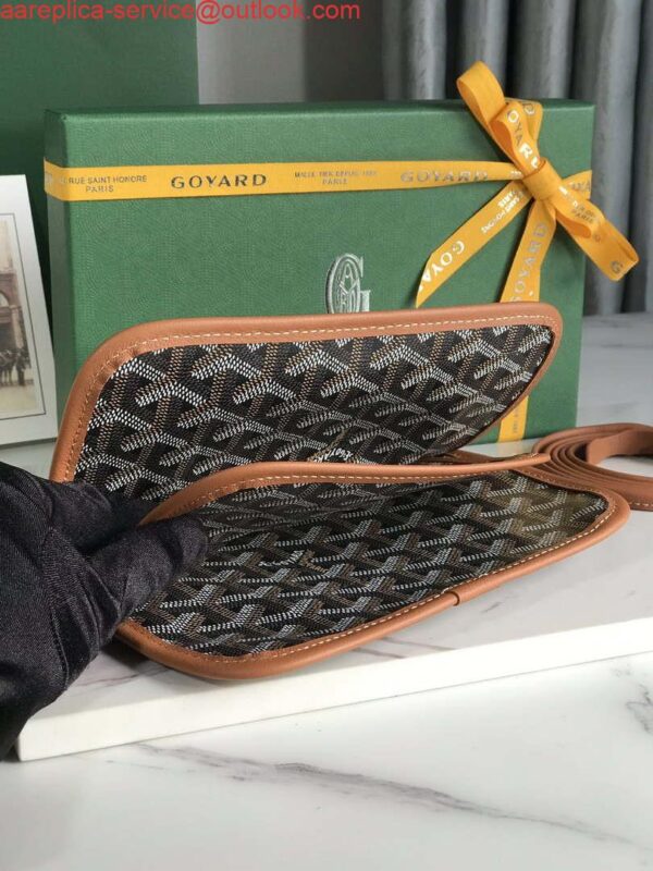 Replica Goyard PLUMETPMLTY50CL50P Portefeuille Plumet Pocket Wallet Black& Brown 5