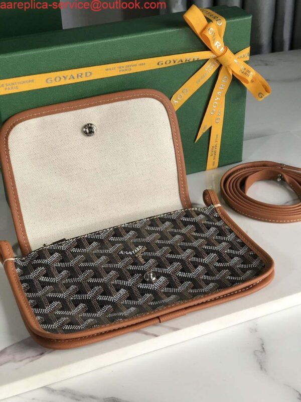 Replica Goyard PLUMETPMLTY50CL50P Portefeuille Plumet Pocket Wallet Black& Brown 6