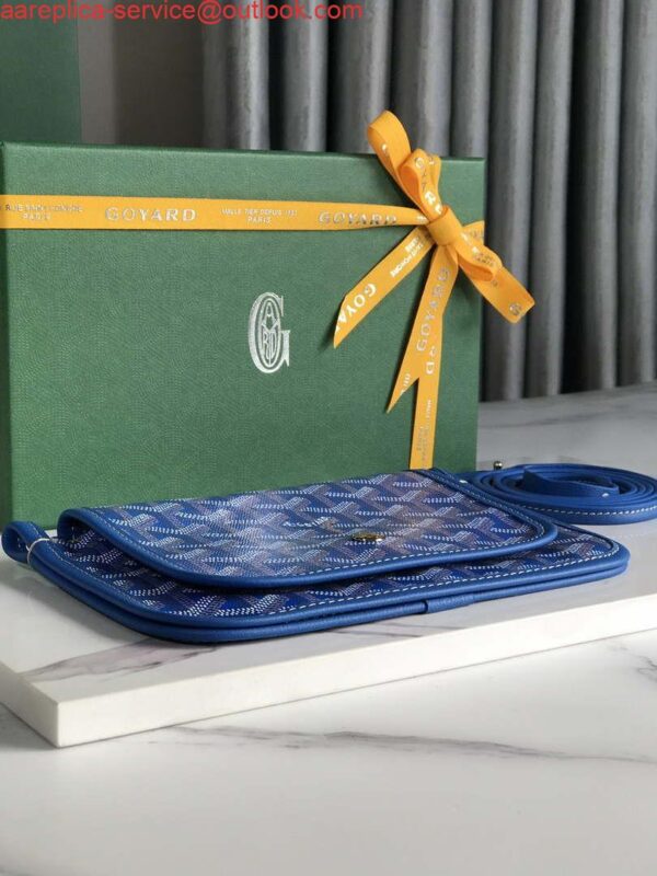 Replica Goyard PLUMETPMLTY50CL50P Portefeuille Plumet Pocket Wallet Blue 5