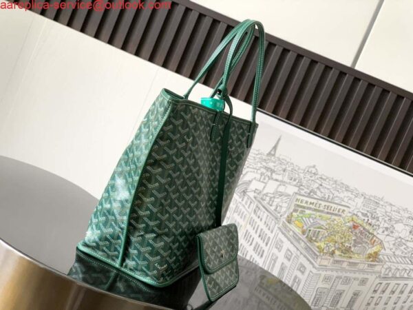 Replica Goyard ANJOUSPMLCG03TY01P Anjou PM Bag Green 2