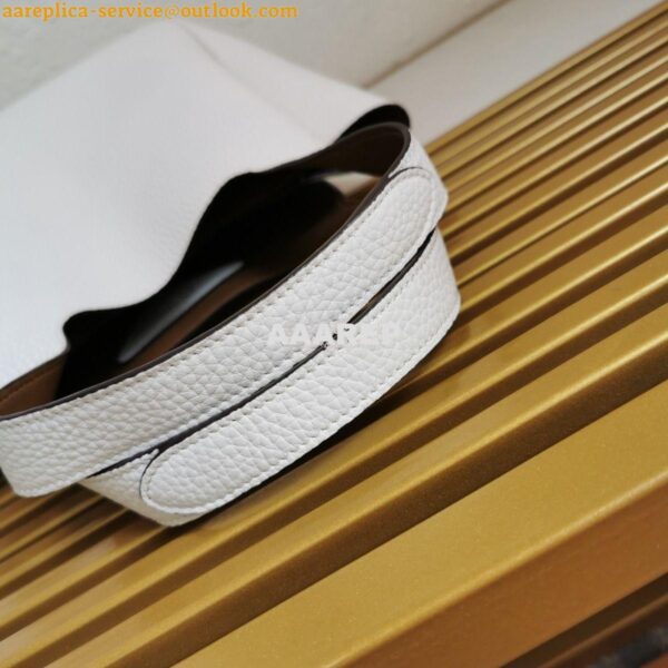 Replica Prada Leather Handbag 1BG335 White 5