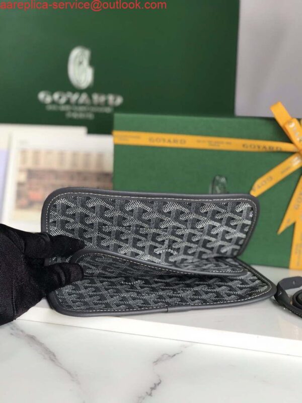 Replica Goyard PLUMETPMLTY50CL50P Portefeuille Plumet Pocket Wallet Gray 11