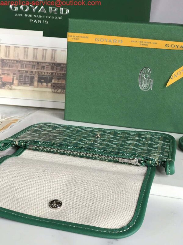 Replica Goyard PLUMETPMLTY50CL50P Portefeuille Plumet Pocket Wallet Green 8