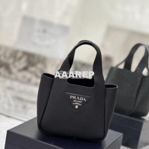 Replica Prada Leather mini bag 1BA349 Black