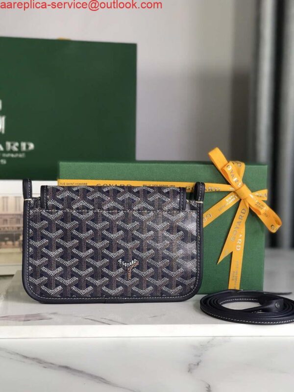 Replica Goyard PLUMETPMLTY50CL50P Portefeuille Plumet Pocket Wallet Navy Blue 4