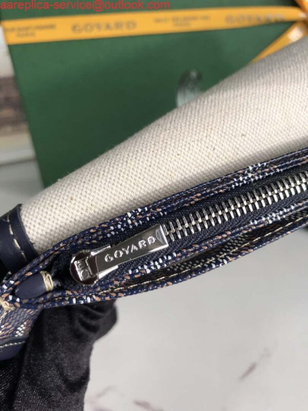 Replica Goyard PLUMETPMLTY50CL50P Portefeuille Plumet Pocket Wallet Navy Blue 9