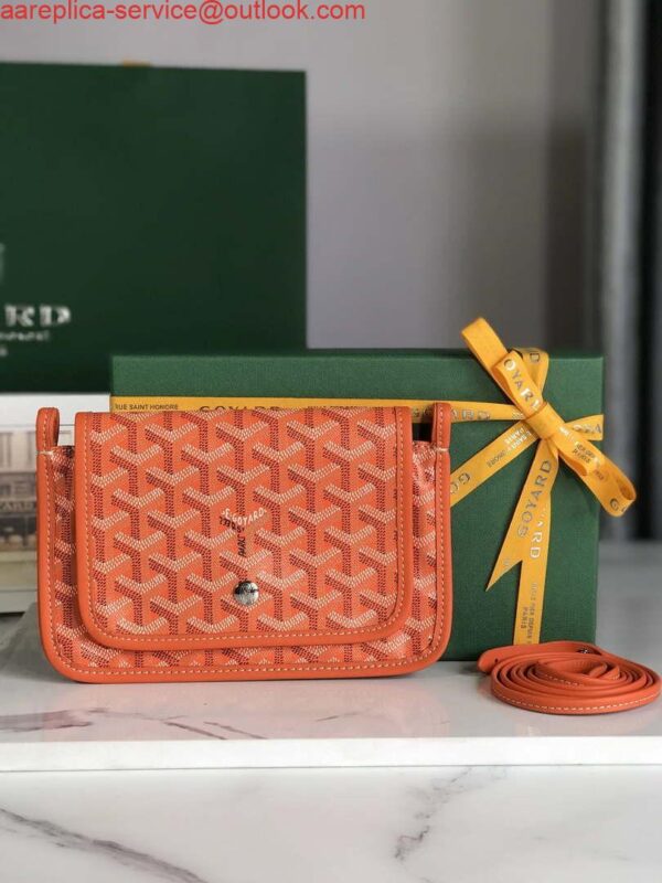 Replica Goyard PLUMETPMLTY50CL50P Portefeuille Plumet Pocket Wallet Orange 3