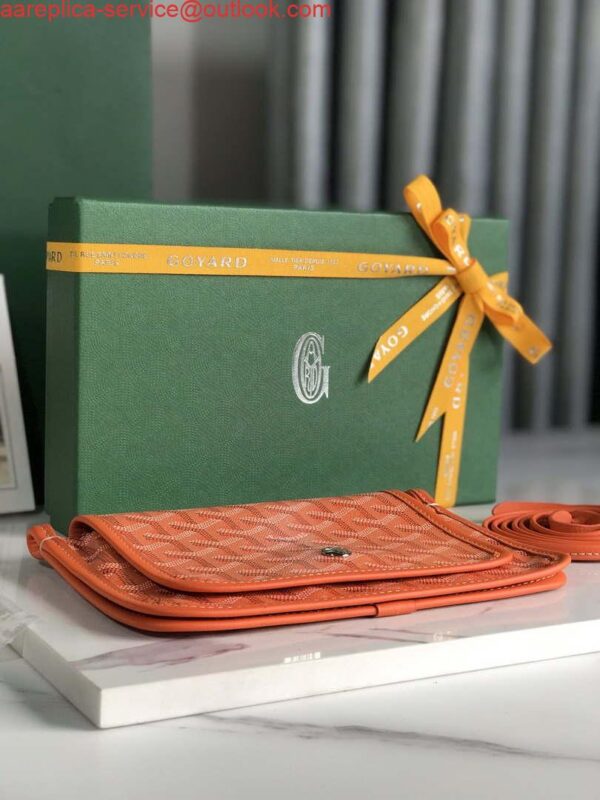 Replica Goyard PLUMETPMLTY50CL50P Portefeuille Plumet Pocket Wallet Orange 5