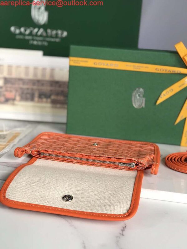 Replica Goyard PLUMETPMLTY50CL50P Portefeuille Plumet Pocket Wallet Orange 7