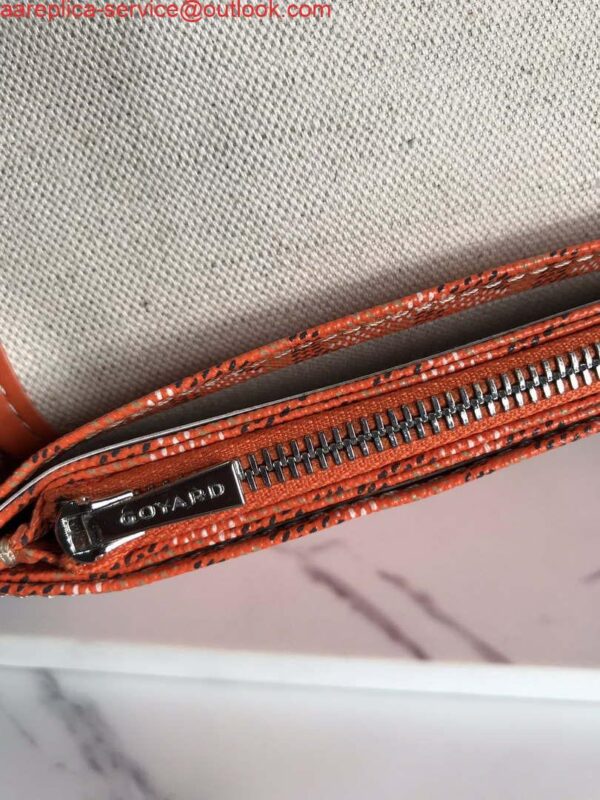 Replica Goyard PLUMETPMLTY50CL50P Portefeuille Plumet Pocket Wallet Orange 8