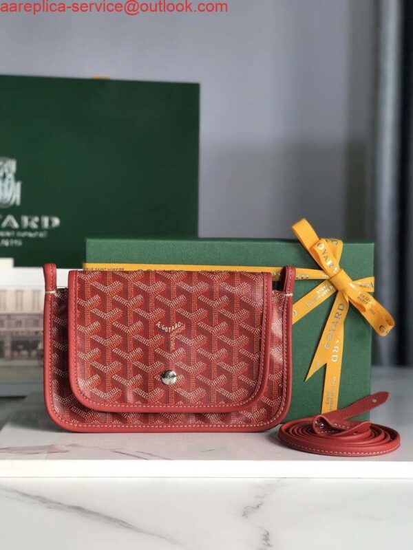 Replica Goyard PLUMETPMLTY50CL50P Portefeuille Plumet Pocket Wallet Red 3