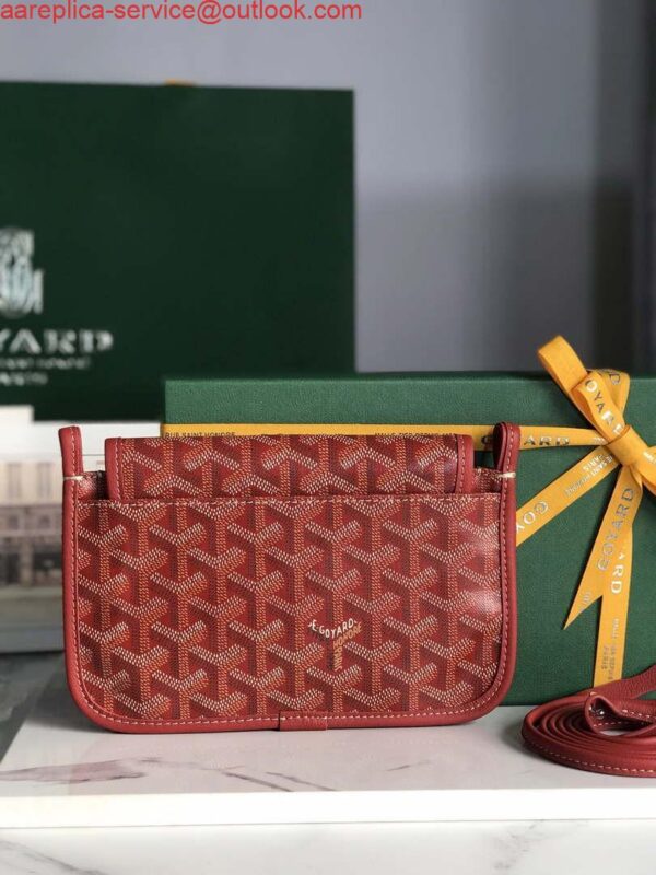 Replica Goyard PLUMETPMLTY50CL50P Portefeuille Plumet Pocket Wallet Red 4