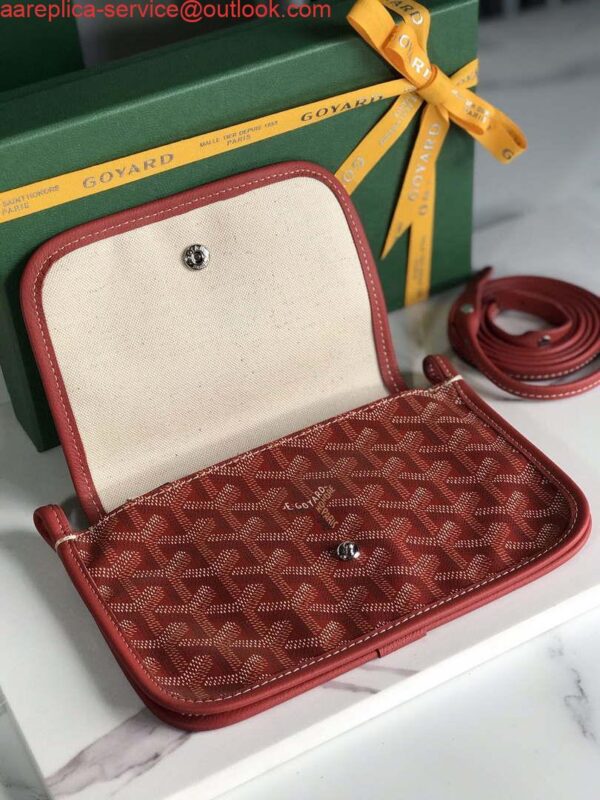 Replica Goyard PLUMETPMLTY50CL50P Portefeuille Plumet Pocket Wallet Red 5