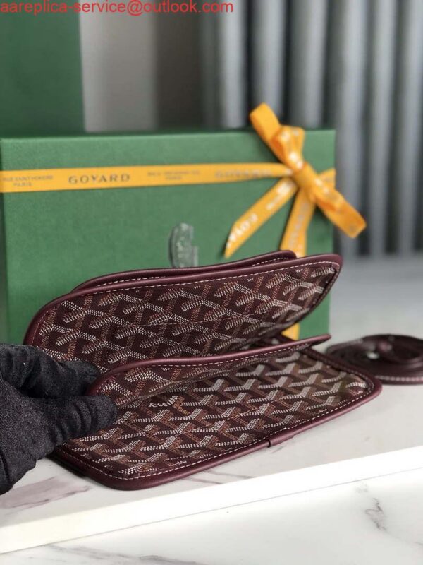 Replica Goyard PLUMETPMLTY50CL50P Portefeuille Plumet Pocket Wallet Wine Red 5