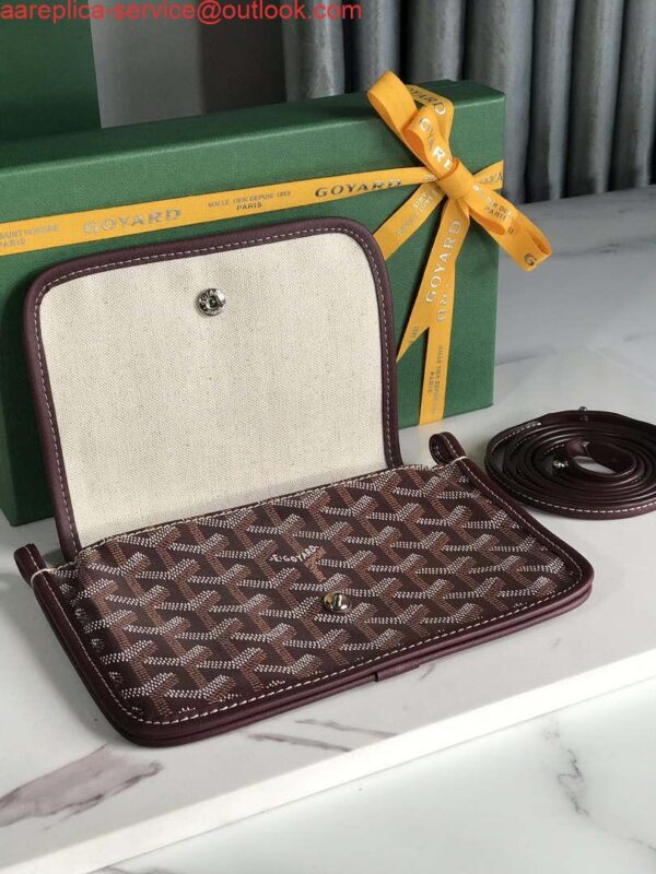 Replica Goyard PLUMETPMLTY50CL50P Portefeuille Plumet Pocket Wallet Wine Red 6