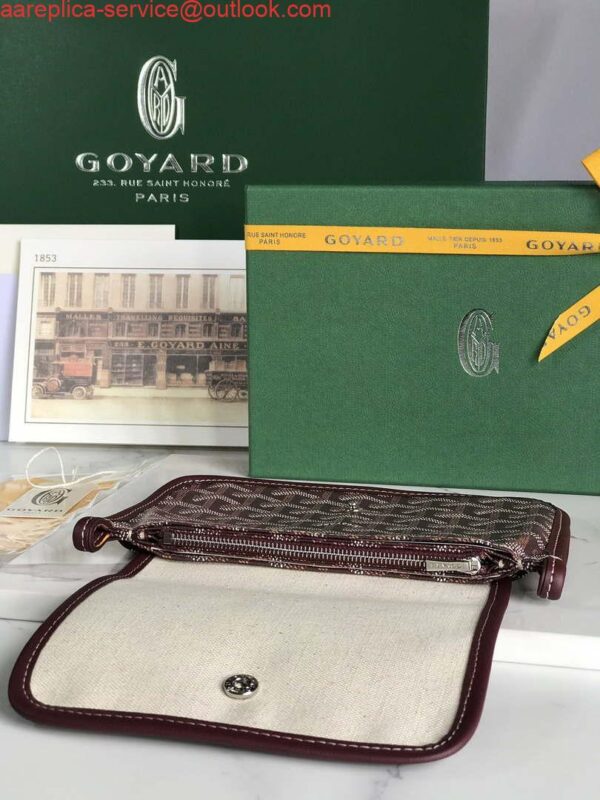 Replica Goyard PLUMETPMLTY50CL50P Portefeuille Plumet Pocket Wallet Wine Red 7