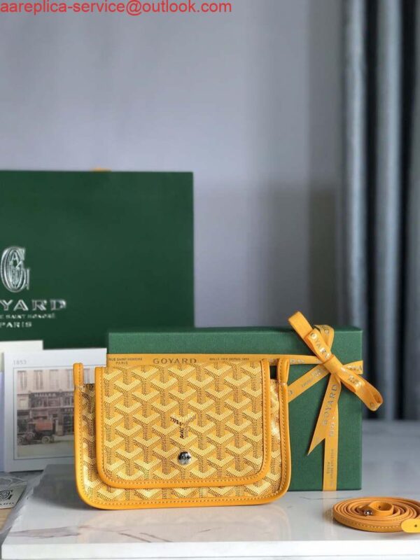 Replica Goyard PLUMETPMLTY50CL50P Portefeuille Plumet Pocket Wallet Yellow 3