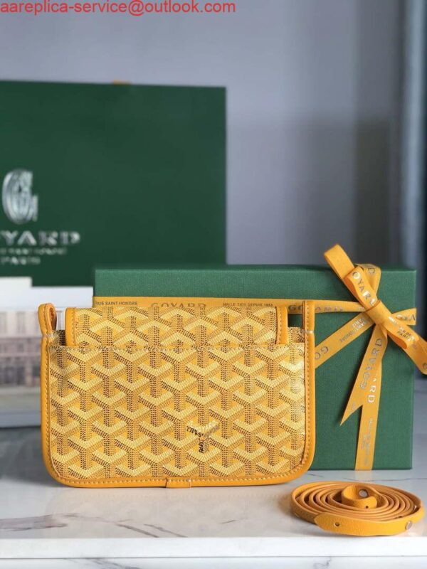 Replica Goyard PLUMETPMLTY50CL50P Portefeuille Plumet Pocket Wallet Yellow 4