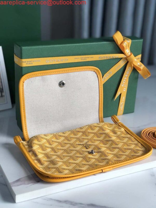 Replica Goyard PLUMETPMLTY50CL50P Portefeuille Plumet Pocket Wallet Yellow 5