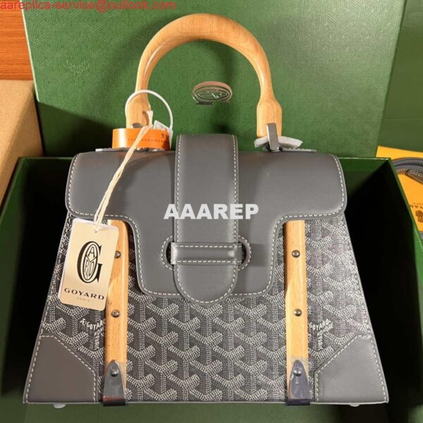 Replica Goyard BPMLTY07CL07P Sac Saigon Pm Bag Gray 3