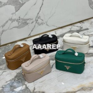 Replica Prada Leather mini-bag 1BH202 Green