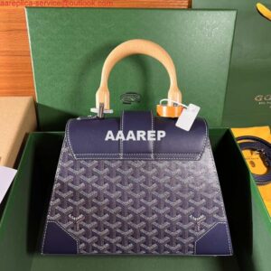 Replica Goyard BPMLTY07CL07P Sac Saigon Pm Bag Navy Blue 2