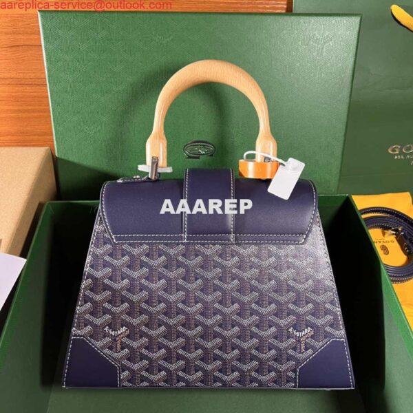 Replica Goyard BPMLTY07CL07P Sac Saigon Pm Bag Navy Blue 4