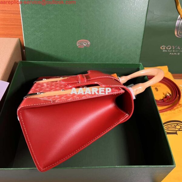 Replica Goyard BPMLTY07CL07P Sac Saigon Pm Bag Red 6