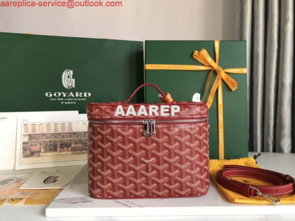 Replica Goyard MUSEVAPMLTY01CL03P Muse Vanity Case PM Bag Red 3