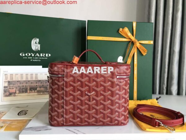 Replica Goyard MUSEVAPMLTY01CL03P Muse Vanity Case PM Bag Red 5