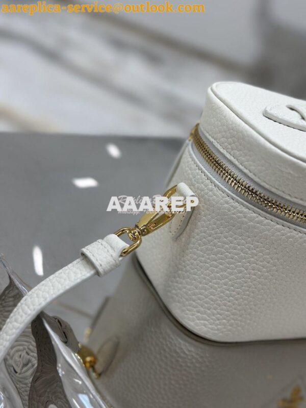 Replica Prada Leather mini-bag 1BH202 White 11