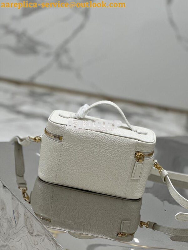 Replica Prada Leather mini-bag 1BH202 White 12