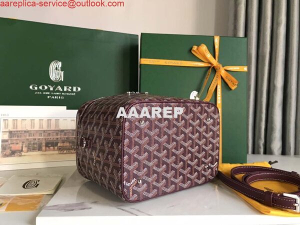 Replica Goyard MUSEVAPMLTY01CL03P Muse Vanity Case PM Bag Wine Red 6