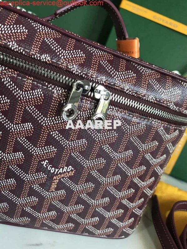 Replica Goyard MUSEVAPMLTY01CL03P Muse Vanity Case PM Bag Wine Red 7