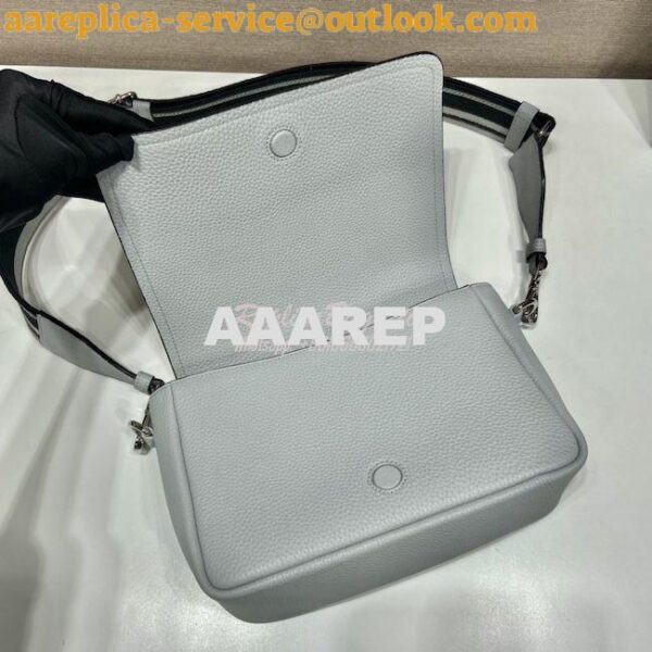 Replica Prada Leather shoulder bag 1BD314 Cornflower 8