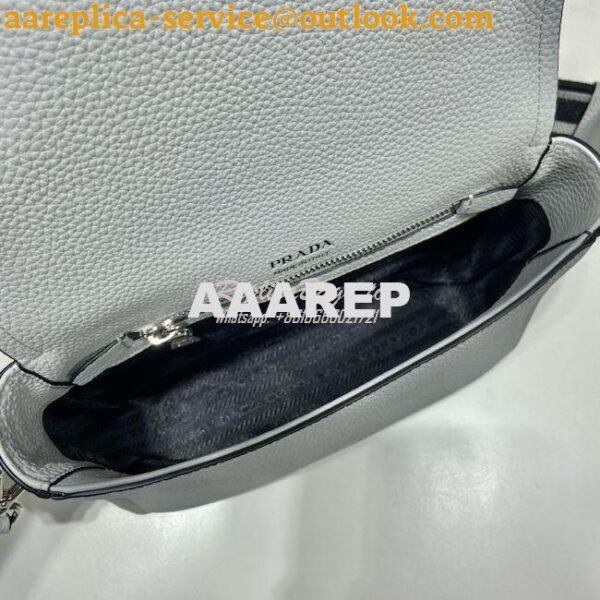 Replica Prada Leather shoulder bag 1BD314 Cornflower 9