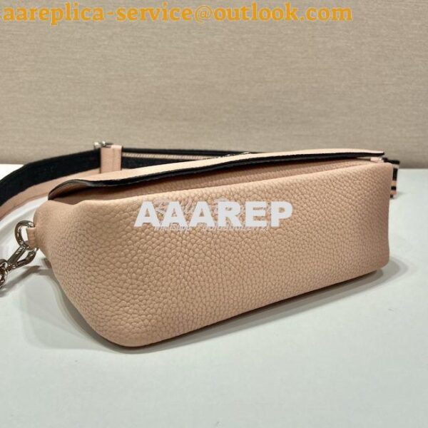 Replica Prada Leather shoulder bag 1BD314 Sand 11