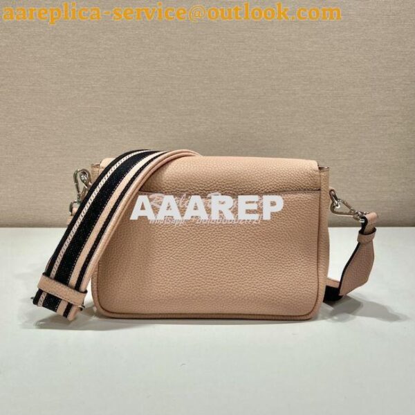 Replica Prada Leather shoulder bag 1BD314 Sand 12