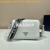Replica Prada Leather shoulder bag 1BH193 Black 2
