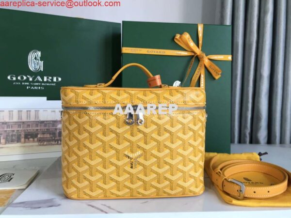 Replica Goyard MUSEVAPMLTY01CL03P Muse Vanity Case PM Bag Yellow 10