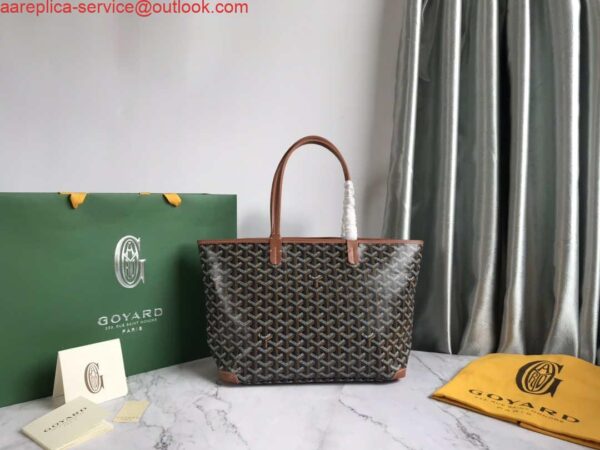 Replica Goyard PMLTY09CL09P Artois PM Bag Brown Black 5