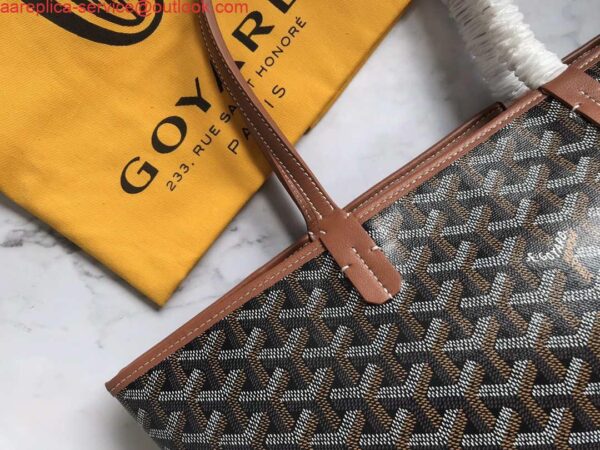 Replica Goyard PMLTY09CL09P Artois PM Bag Brown Black 7