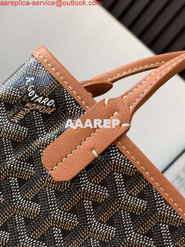 Replica Goyard POICLAPMLTY11CL61P Poitiers Claire Voie Bag Black &Brown 7