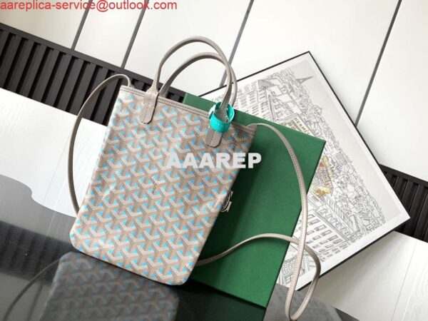 Replica Goyard POICLAPMLTY11CL61P Poitiers Claire Voie Bag Blue &Gray 3