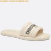 Replica Dior Women's D-Club Slides In Blue Calfskin 2